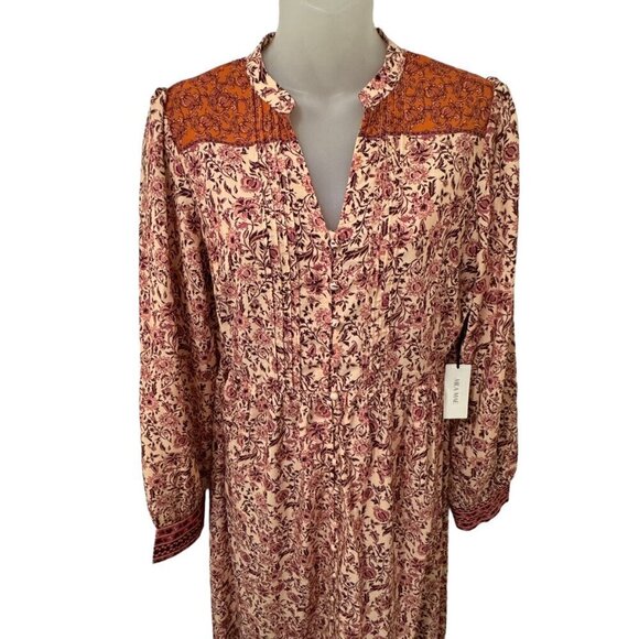 Nordstrom Mila Mae Border Print Midi Dress size S New - Picture 4 of 7